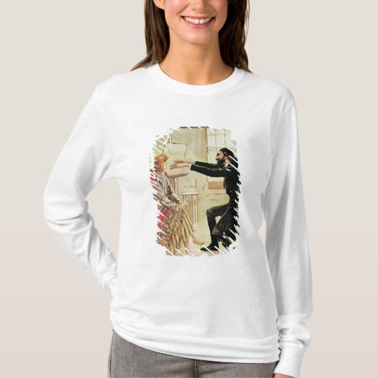 Trilby, hypnotiseerd door Svengali T-shirt (Voorkant)