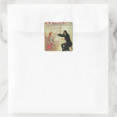 Trilby, hypnotiseerd door Svengali Vierkante Sticker (Tas)
