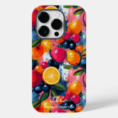Trilfruituitbarsting met citrus- en bessentinten Case-Mate iPhone case (Achterkant)