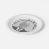 Triljoen dollar Platina Munt Papieren Bordje (Gekanteld)