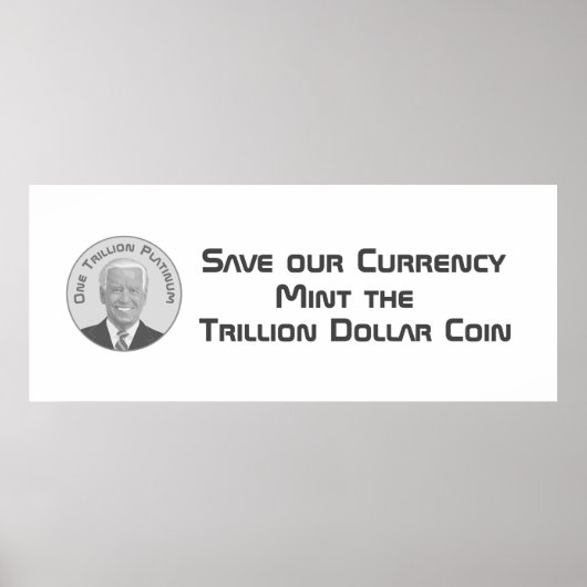 Triljoen dollar Platina Munt Poster (Voorkant)