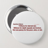 TriljoenenEternalWar Ronde Button 4,0 Cm (Voorkant /achterkant)