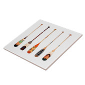 Trilkleurige trilkleurige decoratieve oren tegeltje (Zijkant)