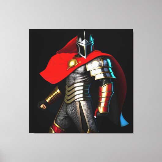 Trillante Ridder     Canvas Afdruk (Voorkant)