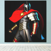 Trillante Ridder     Canvas Afdruk (Insitu (Houten vloer))
