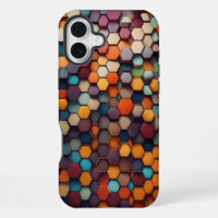 Trillante zeshoekige prisma-abstract – iPhone 16 P