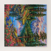 Trillend berglandschap met reflectie legpuzzel (Horizontaal)