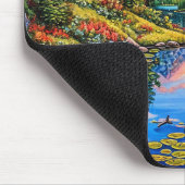 Trillend berglandschap met reflectie muismat (Hoek)