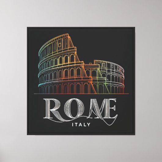 Trillend Colosseum Canvas Afdruk (Voorkant)