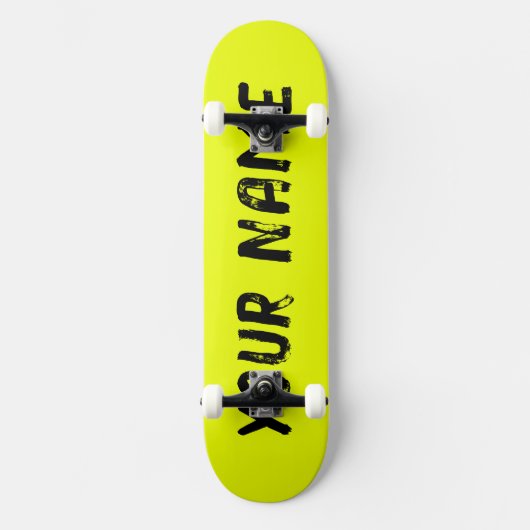 Trillend Geel Persoonlijk Skateboard (Voorkant)