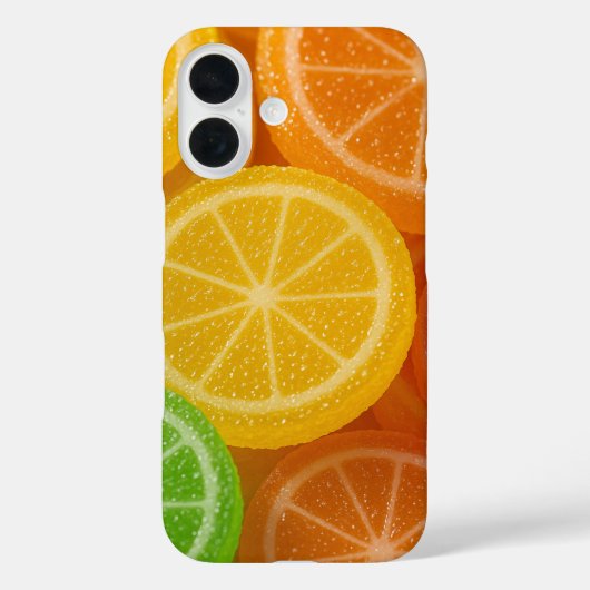 Trillend Gelei Fruit Ontwerp met Suikerkristal Case-Mate iPhone Case (Achterkant)