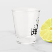 Trillend glas met drankje (Links)