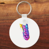 Trillend GOAL-rond sleutelhanger – Succes & Groei (Voorkant)