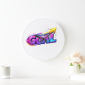 Trillend GOAL Wandklok – Succes Door Tijd (Huis)