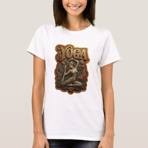 Trillend Gouden YOGA Citat Shirt