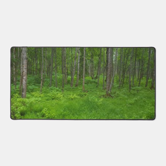 Trillend Groene Bos Sereniteit Bureaumat (Voorkant)