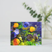 Trillend kleurig aquatisch tropisch Zee vis Briefkaart (Staand voorkant)