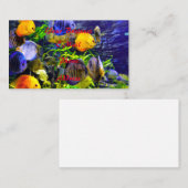 Trillend kleurig aquatisch tropisch Zee vis Visitekaartje (Voorkant / Achterkant)