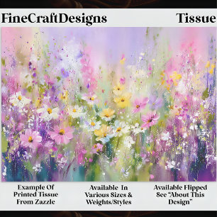 Trillend Lentewildbloemen Weide DZ6L Decoupage Tissuepapier