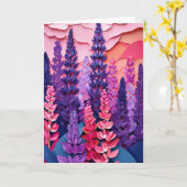 Trillend Lupineveld Kaart (Gele Bloem)