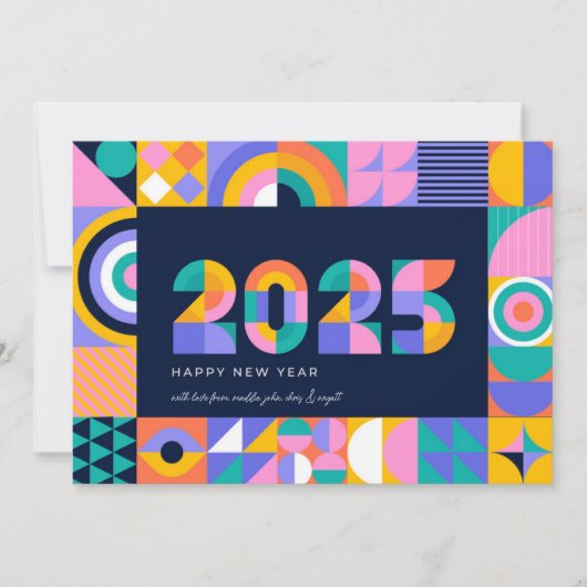 Trillend nieuwjaar 2025 feestdagenkaart (Voorkant)