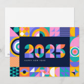 Trillend nieuwjaar 2025 feestdagenkaart (Voorkant / Achterkant)