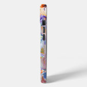 Trillend Oranje en Blauw Abstract Bloemend iPhoneH Case-Mate iPhone Case (Achterkant / Links)