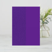 Trillend Paarse Glitter Plat Save The Date Kaart (Staand voorkant)