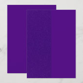 Trillend Paarse Glitter Plat Save The Date Kaart (Voorkant / Achterkant)