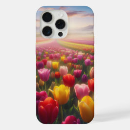 Trillend Tulpveld in volle bloei iPhone 15 Pro Max Case
