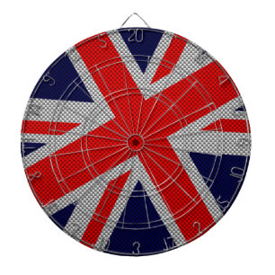Trillend Union Jack op de Druk van de Stijl van de Dartbord