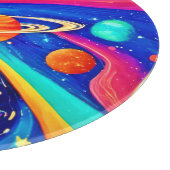 Trillend Universum Kunst Snijplank (Hoek)