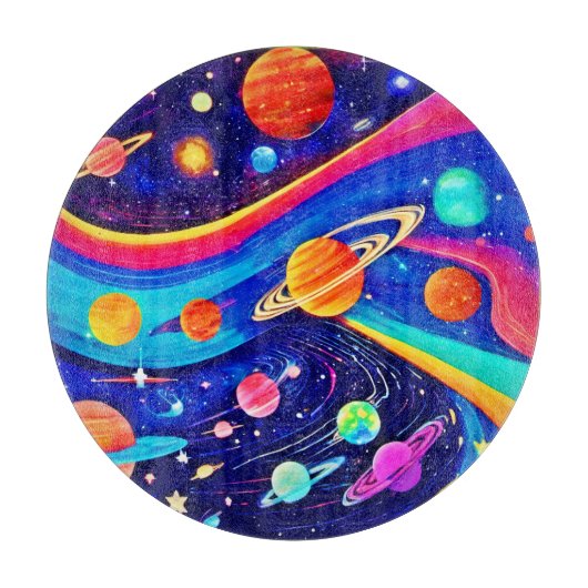 Trillend Universum Kunst Snijplank (Voorkant)