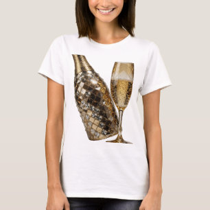 Trillend Zilver ABSTRACTE KUNST Artistiek Motief v T-shirt