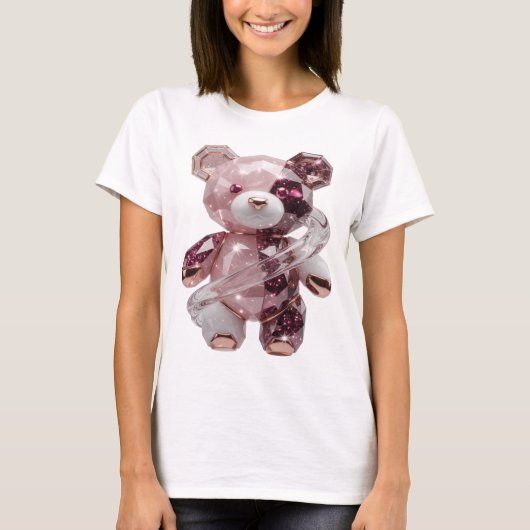 Trillend Zilver ABSTRACTE KUNST Statement Design T-shirt (Voorkant)