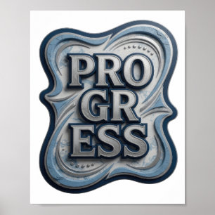 Trillend Zilver VOORTGANG Maatwerk Ontwerp Poster