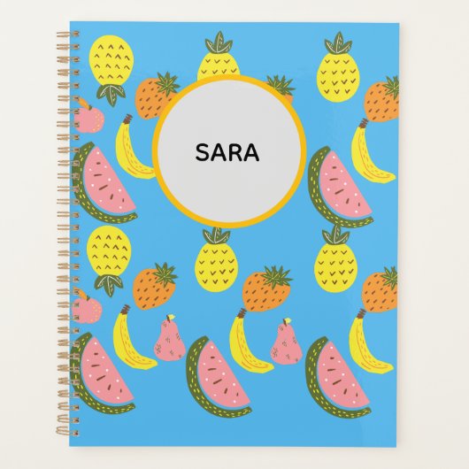 Trillend Zomer Fruit Patroon planner (Voorkant)