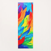 Trillende abstract-expressionistische schilderkuns yogamat (Voorkant)