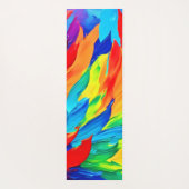 Trillende abstract-expressionistische schilderkuns yogamat (Achterkant)