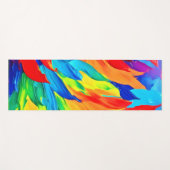 Trillende abstract-expressionistische schilderkuns yogamat (Voorkant (horizontaal))