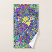 trillende abstracte floral 1 bad handdoek (Handdoek)