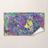 trillende abstracte floral 1 bad handdoek (Handdoek)