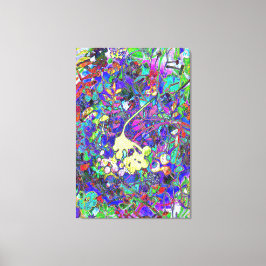 trillende abstracte floral 1 canvas afdruk