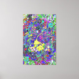 trillende abstracte floral 1 canvas afdruk