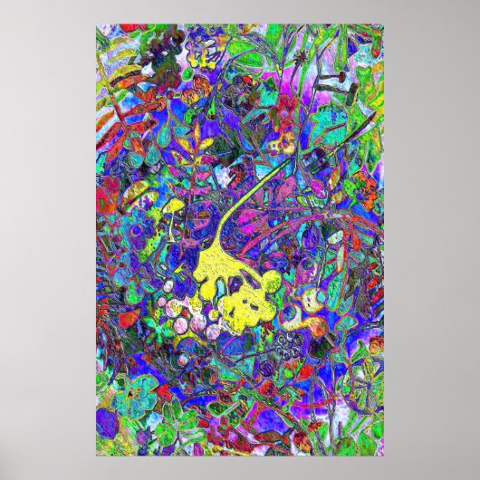 trillende abstracte floral 1 poster (Voorkant)