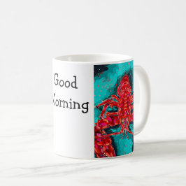 Trillende Abstracte Kreeftmok Koffiemok