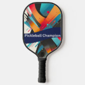 Trillende Abstracte Pickleball Kampioen Paddle (Achterkant)