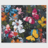 Trillende Abstracte Vlinder Vlucht (2) Cadeaupapier (Vlak)