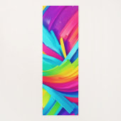 Trillende Abstracte Vormen Kunst Yogamat (Achterkant)
