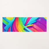 Trillende Abstracte Vormen Kunst Yogamat (Voorkant (horizontaal))